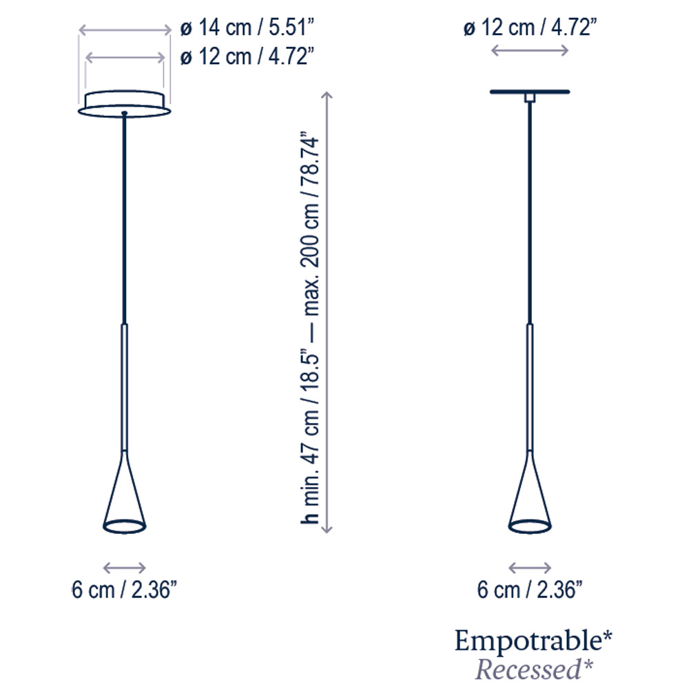 Bover Skybell Plus S/1L – Lámpara suspensión — imagen 8
