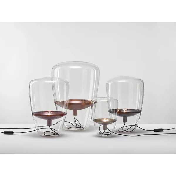 Brokis Balloons de Pie/mesa Pequeño Vidrio Transparente/ Latón – Lámpara de pie — imagen 7