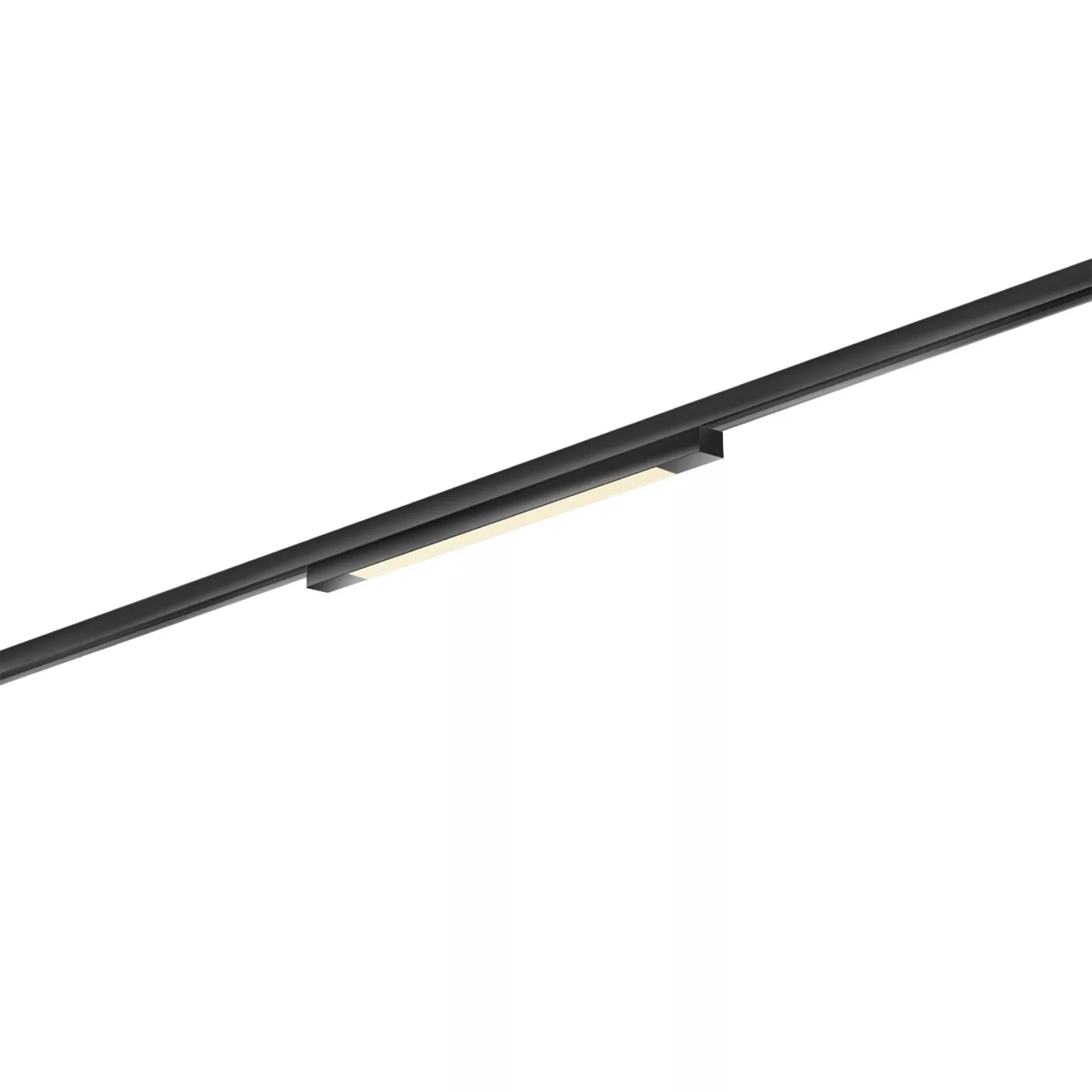 Bruck Asta foco de superficie LED para All-in Riel negro - 54 cm - prisma