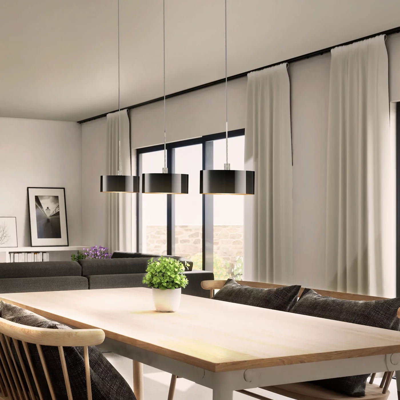 Bruck Cantara, Maximum 3 focos – Lámpara de suspensión led — imagen 4