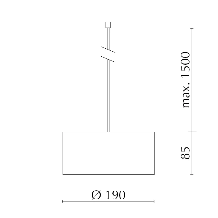 Bruck Cantara Metall, para Maximum System - ø19 cm – Lámpara de suspensión led — imagen 4