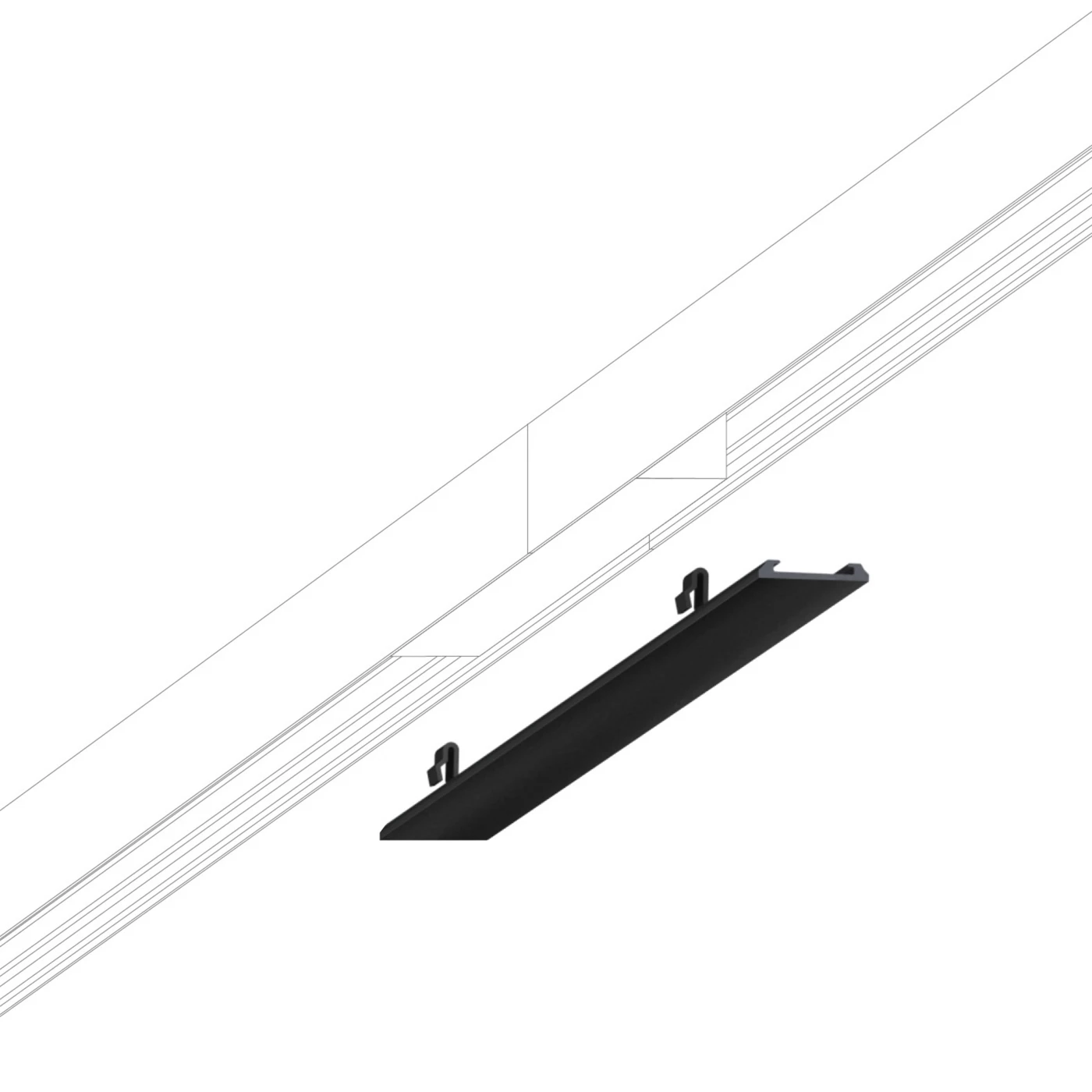 Bruck Cubierta Conector All-in negro - 8 cm — imagen 4