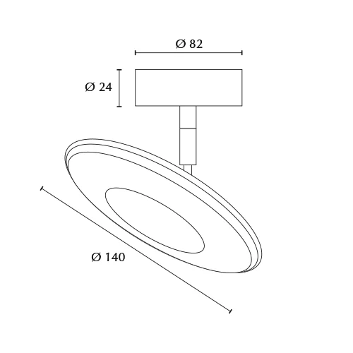 Bruck Euclid Spot Led para All-in Riel — imagen 5