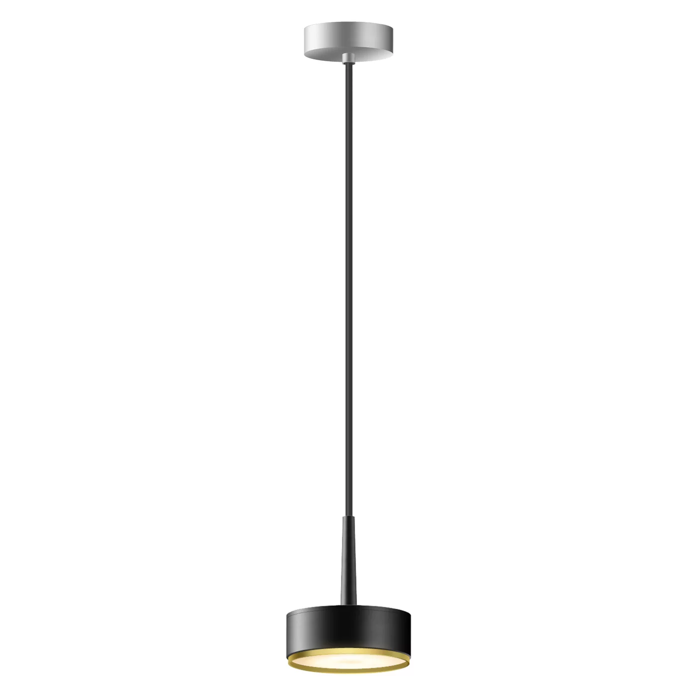 Bruck Tuto, lámpara de suspensión LED negro/oro