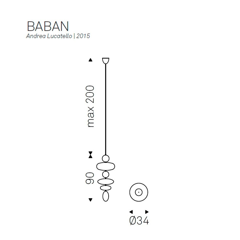 Cattelan Italia Baban – Lámpara colgante — imagen 7