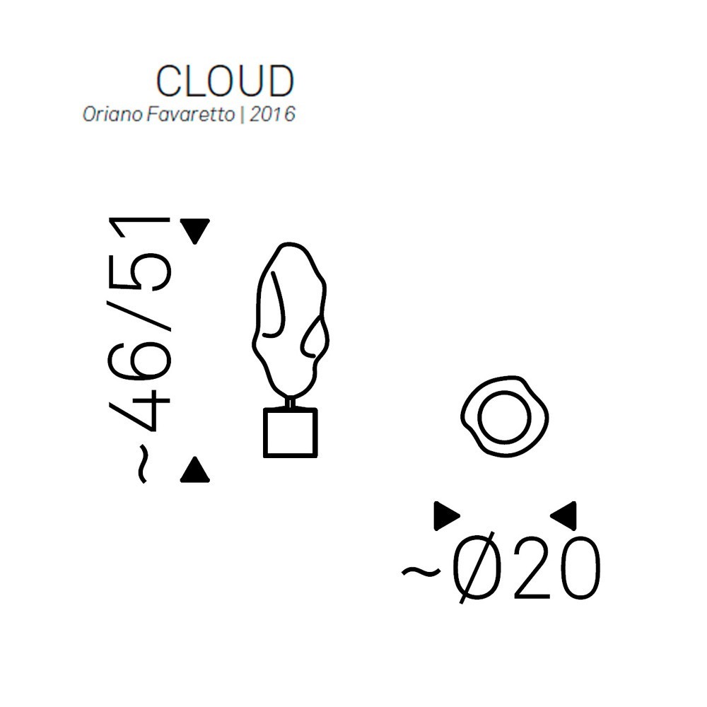 Cattelan Italia Cloud – Lámpara sobremesa — imagen 6