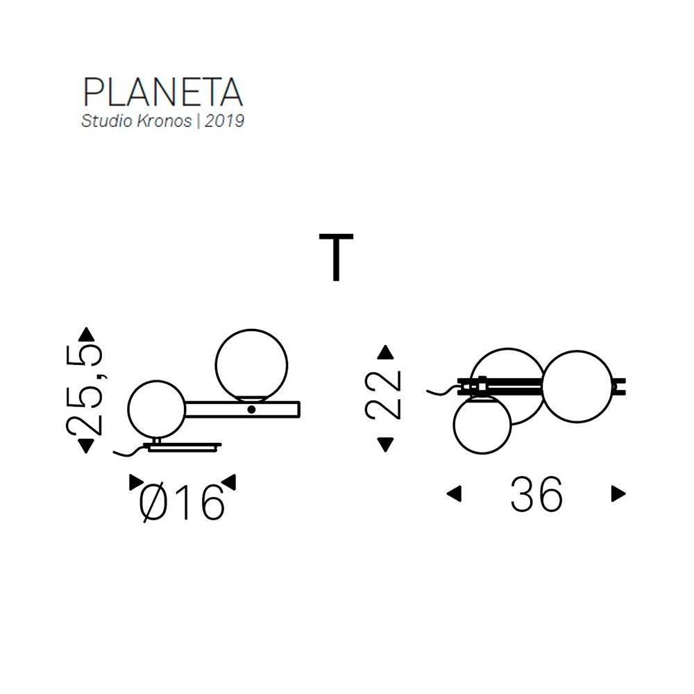 Cattelan Italia Planeta – Lámpara sobremesa — imagen 7