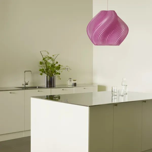 Créme Atelier Crème Atelier Soft Serve Mega Sorbete de Rosa/ Cromo – Lámpara colgante — imagen 3