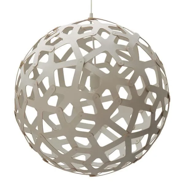 Coral Lámpara Colgante Ø100 Blanco/Blanco