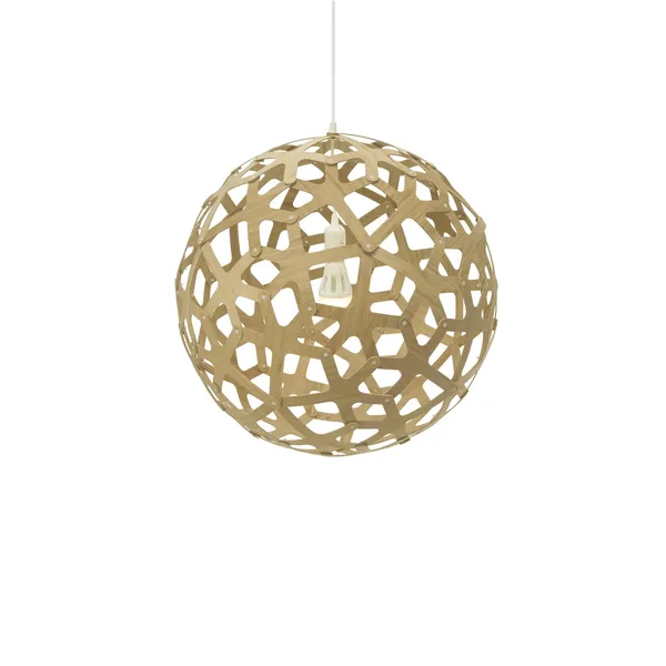 Coral Lámpara Colgante Ø60 Bambú