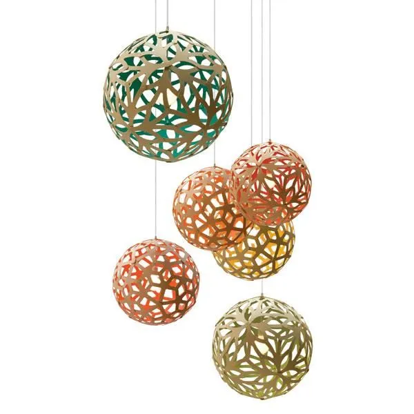 David Trubridge Coral Ø80 Blanco/Blanco – Lámpara colgante — imagen 4