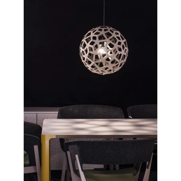 David Trubridge Coral Pendel Ø100 Hvid 1 Side — imagen 5