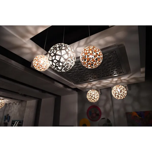 David Trubridge Coral Pendel Ø120 Hvid 1 Side — imagen 5