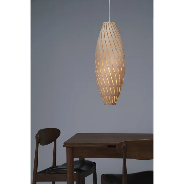 David Trubridge Ebb Rollo Natural – Lámpara colgante — imagen 5