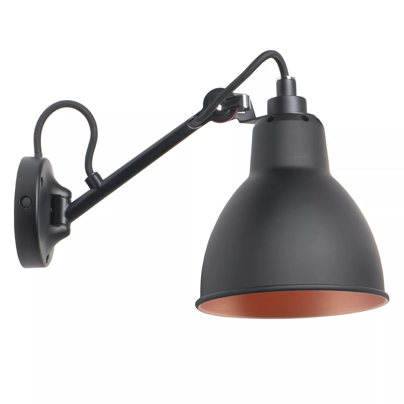 DCWéditions Dcw Lampe Gras No 104, negro/cobre pulido – Lámpara de pared — imagen 4