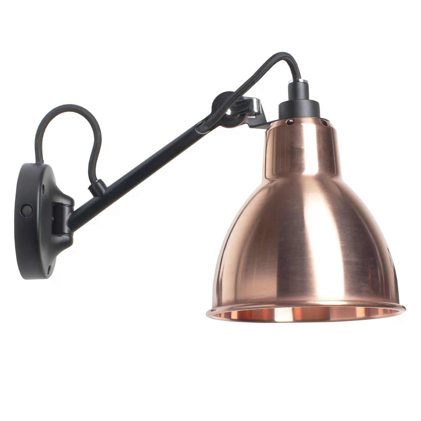 DCWéditions Dcw Lampe Gras No 104, negro/cobre pulido – Lámpara de pared — imagen 7