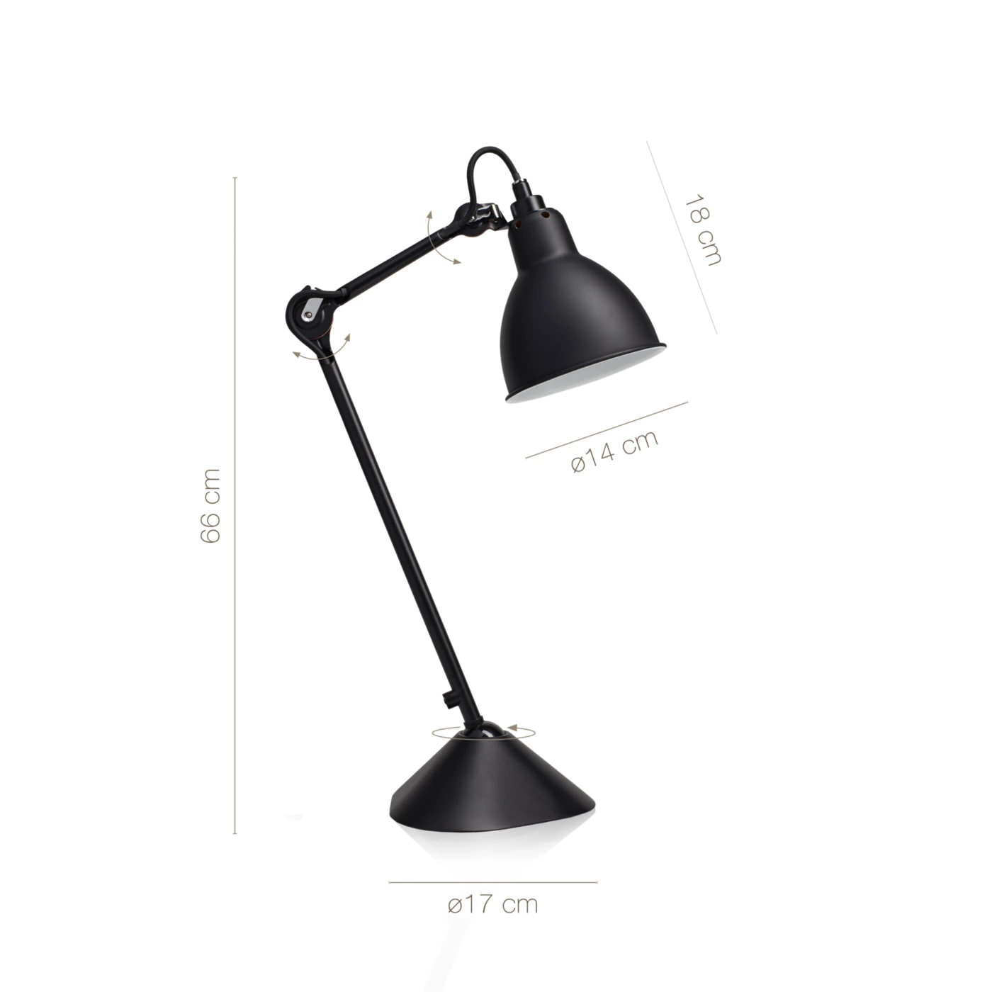 DCWéditions Dcw Lampe Gras No 205, negra – Lámpara de sobremesa — imagen 3