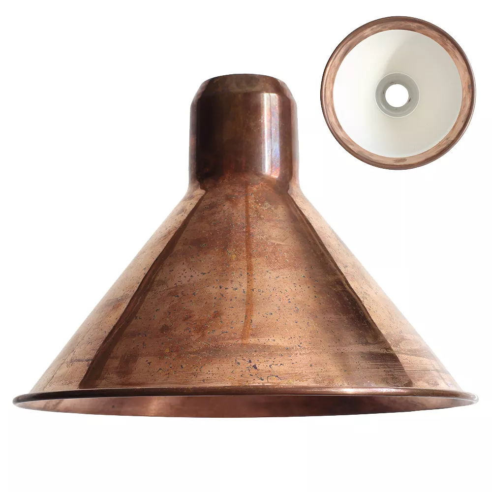 DCWéditions Dcw Pantalla Lampe Gras XL cónica cobre rústico — imagen 8