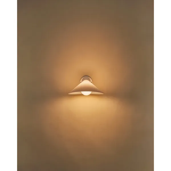 DCWéditions Plume blanco mate/policarbonato IP44 – Aplique de pared — imagen 4