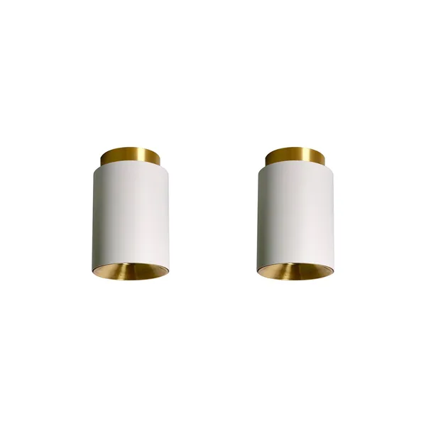 DCWéditions Tobo C85 Duo Lámpara de Techo Blanco