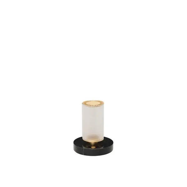 DCWédtions La Lampe Frechin Lámpara Portátil Oro/ Mármol Negro