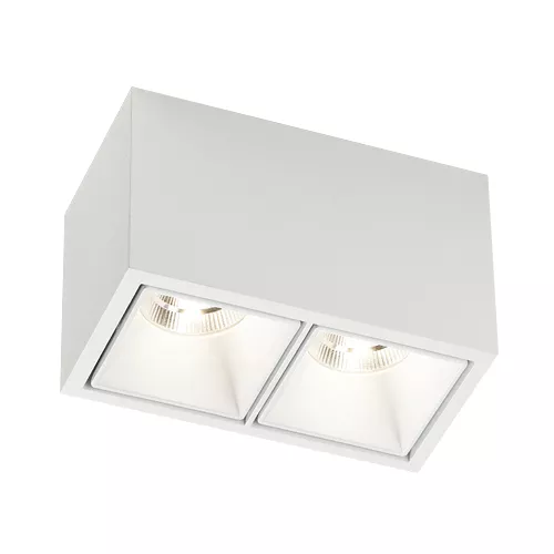 Boxy L+, lámpara de techo LED de 2 focos