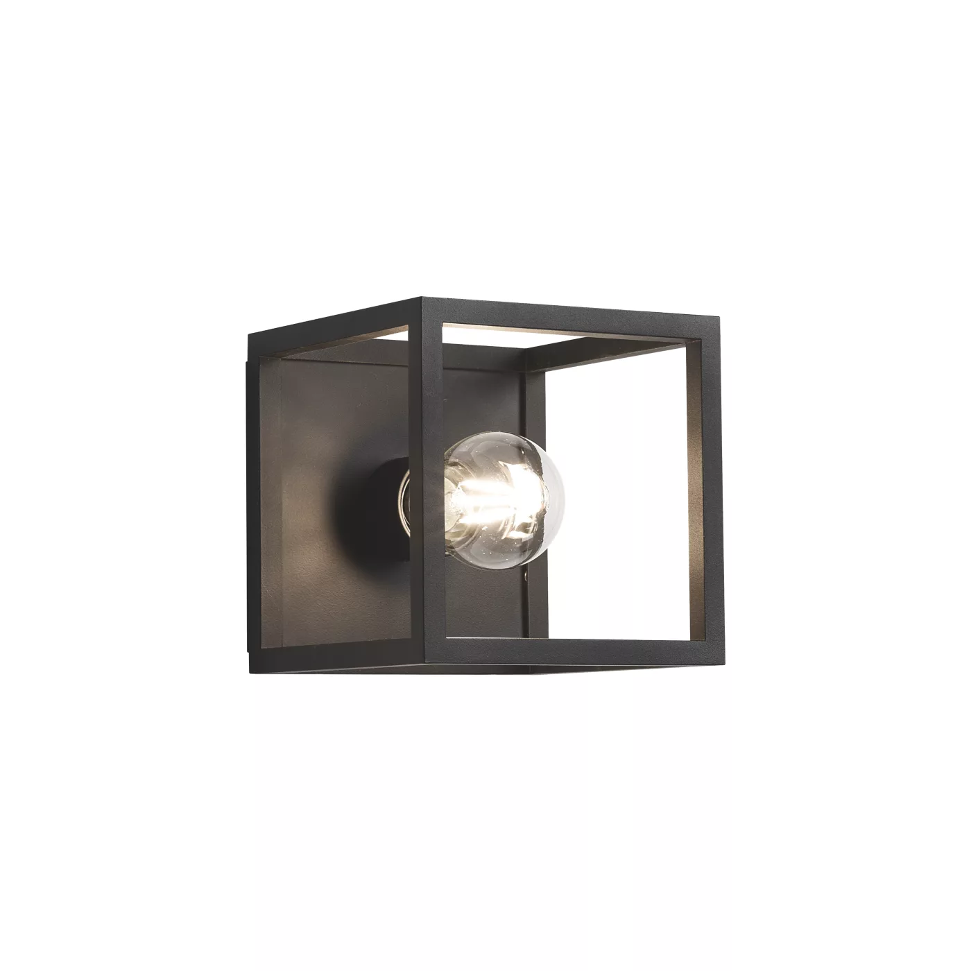 Delta Light Montur S O, lámpara de pared negro