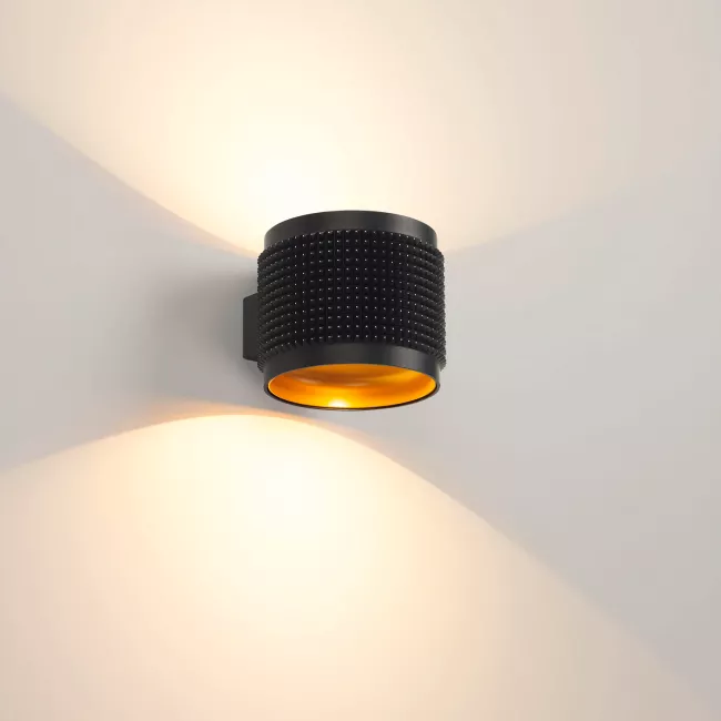 Delta Light Orbit Punk, negro/dorado – Lámpara de pared led — imagen 6