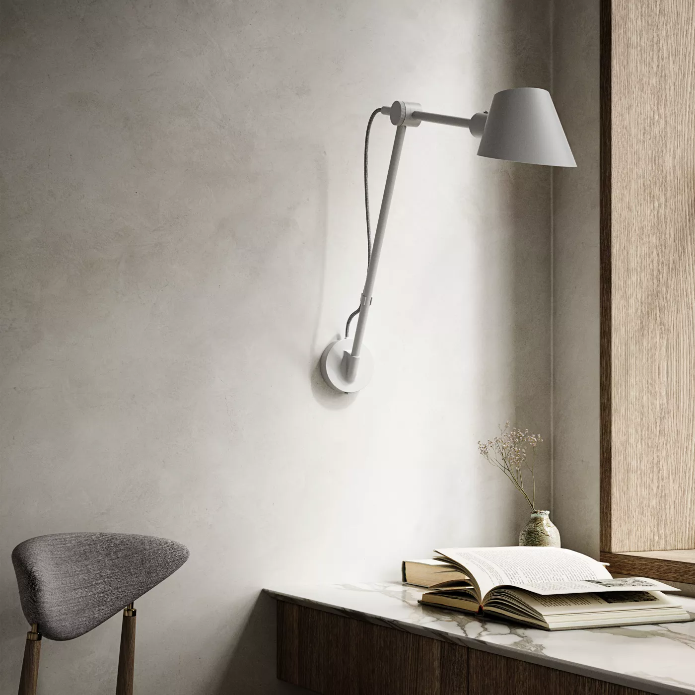 Design for the People Stay Long, gris – Lámpara de pared — imagen 4