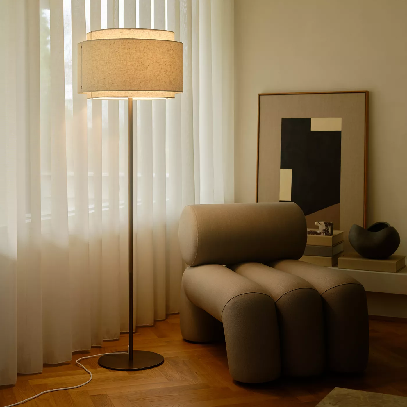 Design for the People Takai, beige – Lámpara de pie — imagen 4