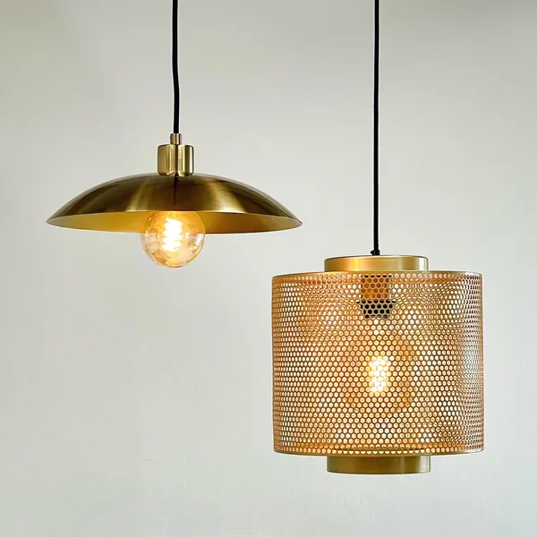Dyberg Larsen Colección Francesa Pau Latón – Lámpara colgante — imagen 5