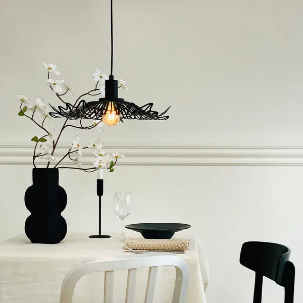 Dyberg Larsen Flora Ø60 Negro – Lámpara colgante — imagen 5