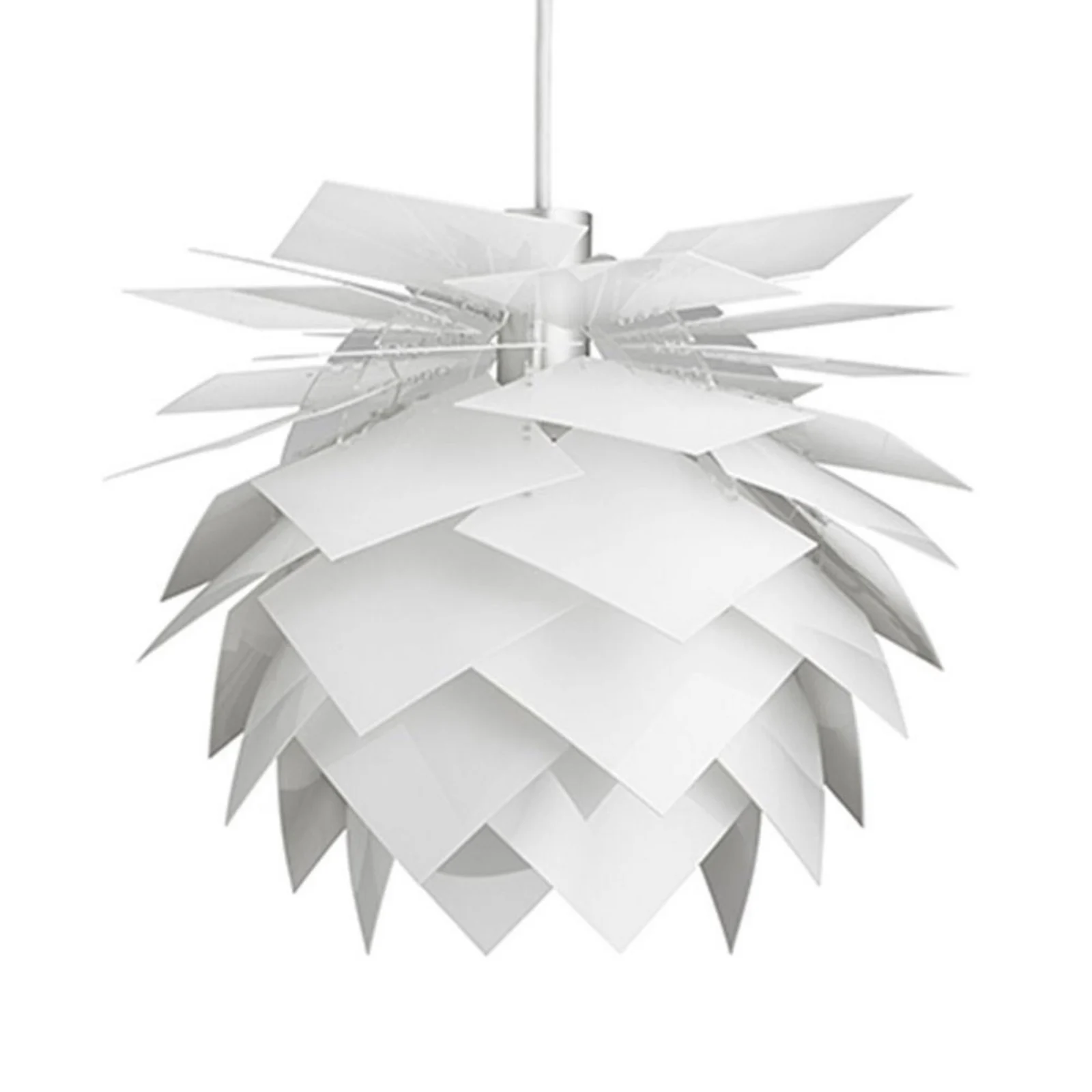 Lámpara colgante Dyberg Larsen PineApple, blanca