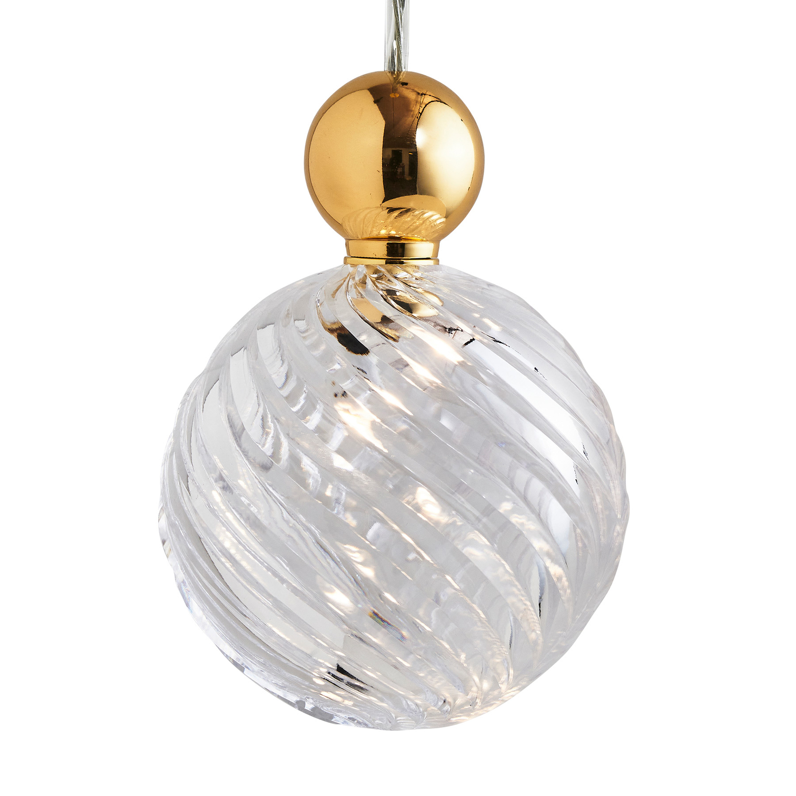 EBB & FLOW Uva L bola colgante oro claro swirl — imagen 2