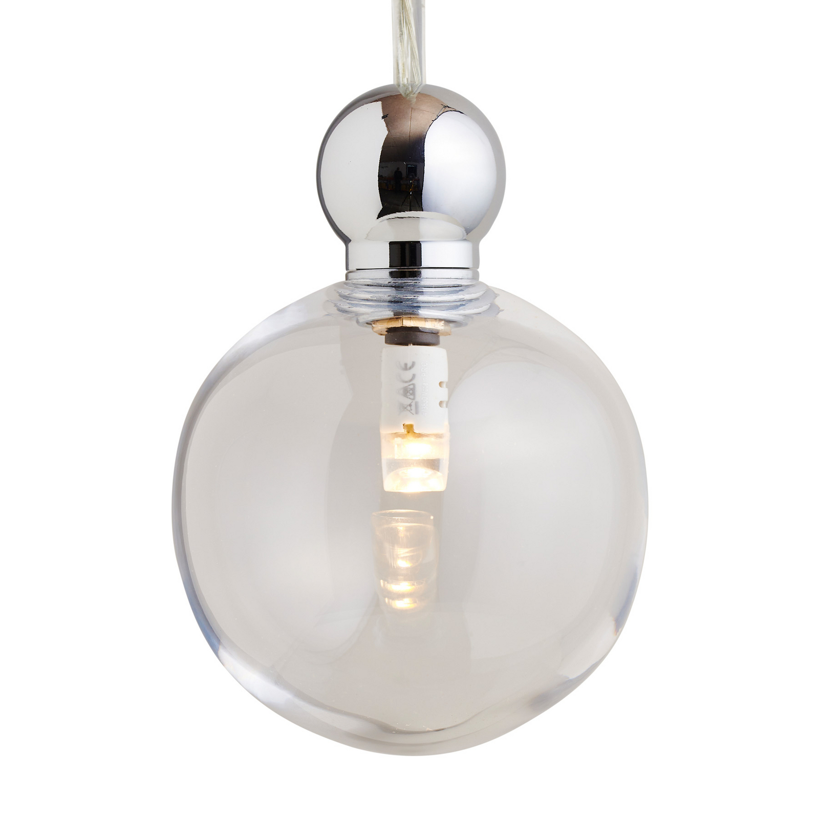 EBB & FLOW Uva M Lámpara colgante, Ball plata