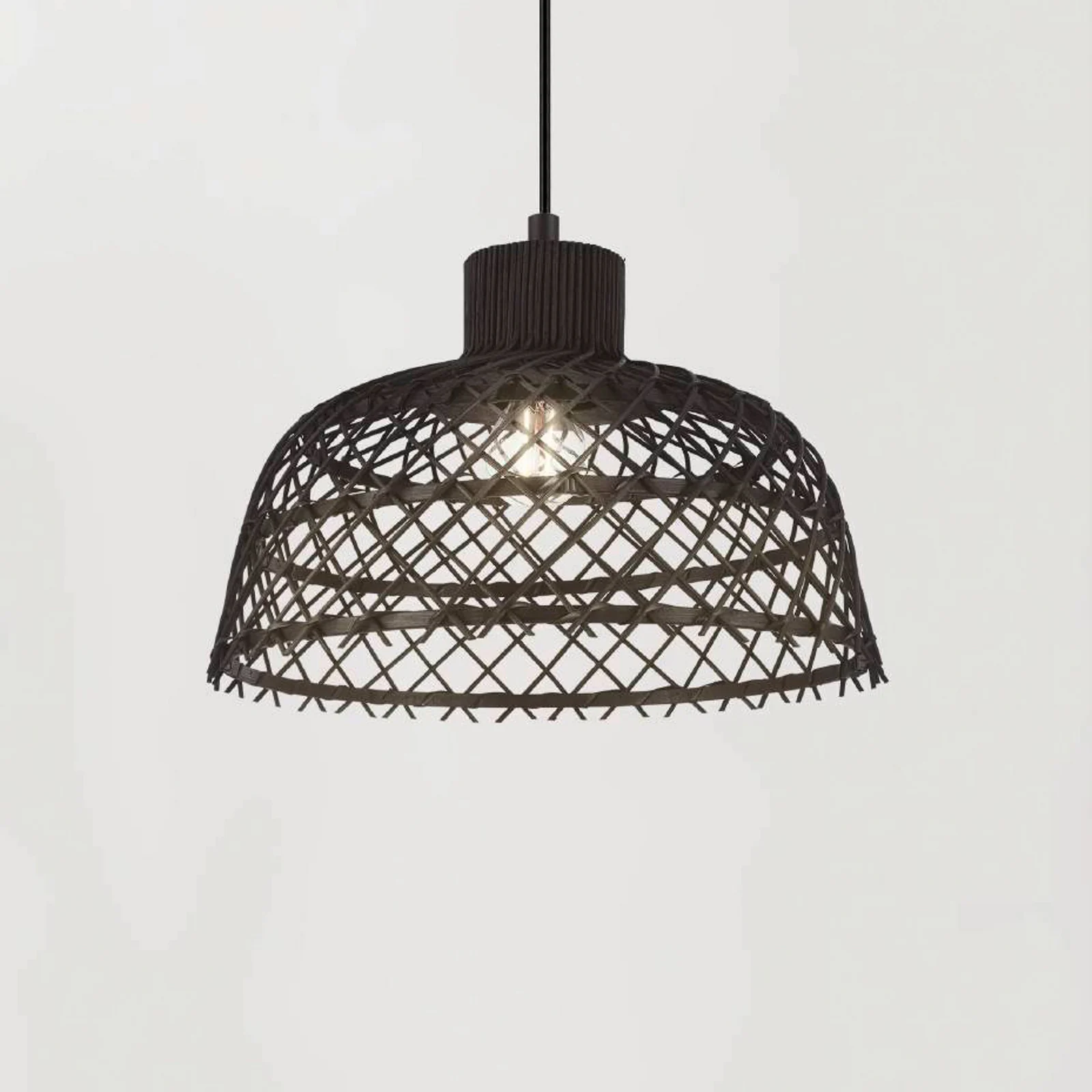 EGLO Ausnby de madera – Lámpara colgante — imagen 2