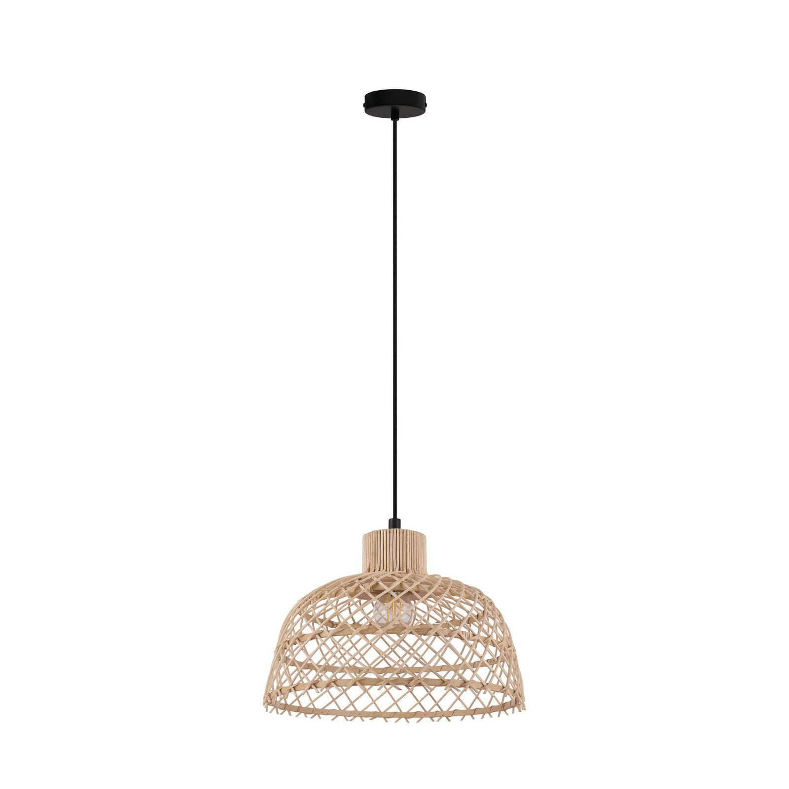 EGLO Ausnby de madera – Lámpara colgante — imagen 3