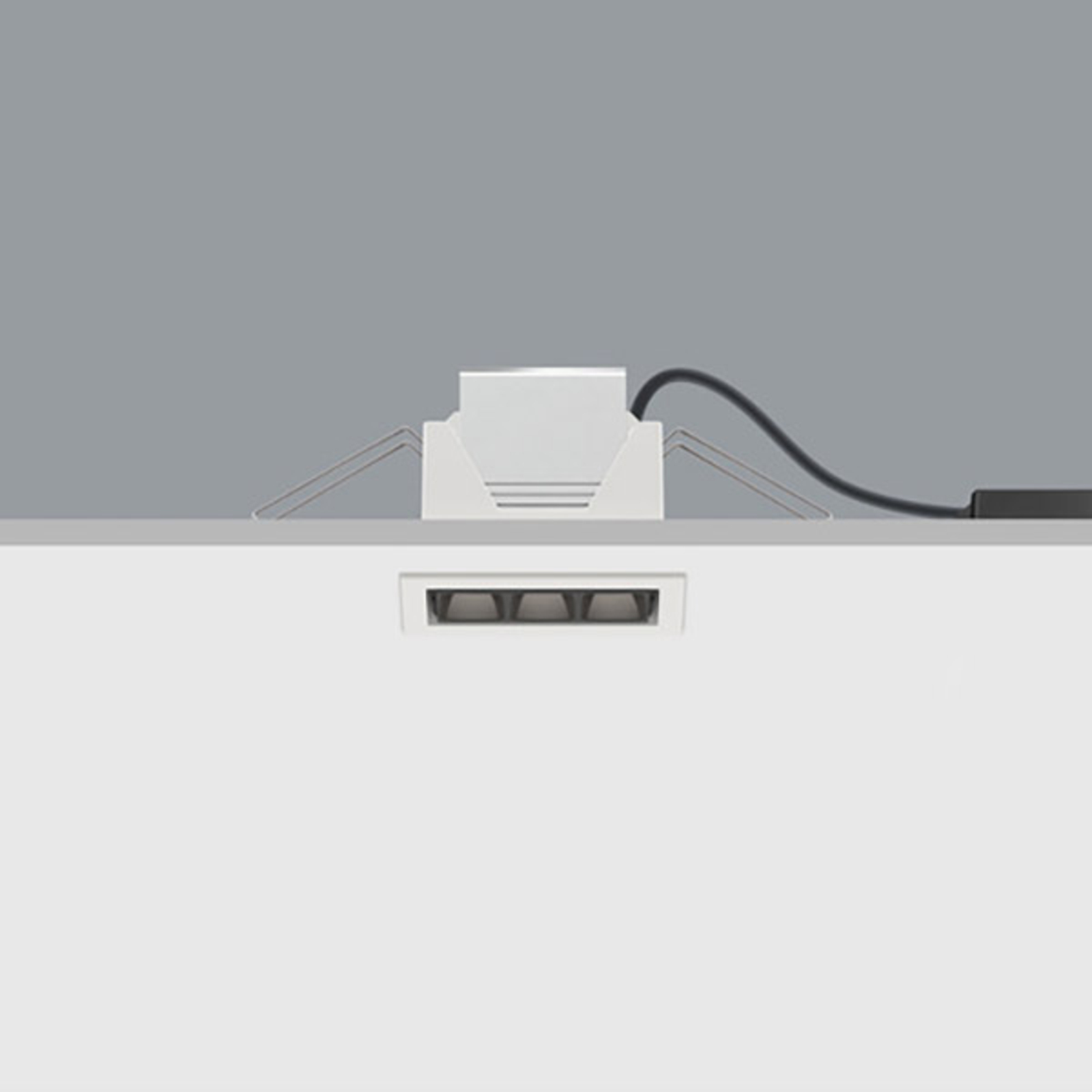 ERCO Compar empotrable wideflood blanco Dime LED 12cm 10W