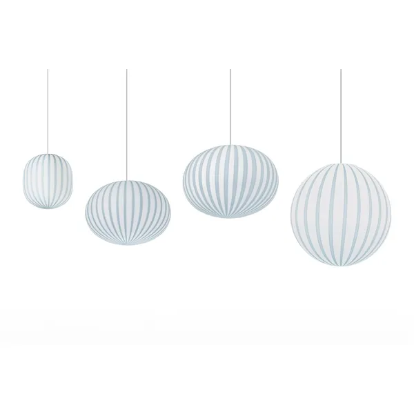 Established & Sons Filigrana Light S3 Elipse Ø37 ​​Bastones Azul – Lámpara colgante — imagen 4