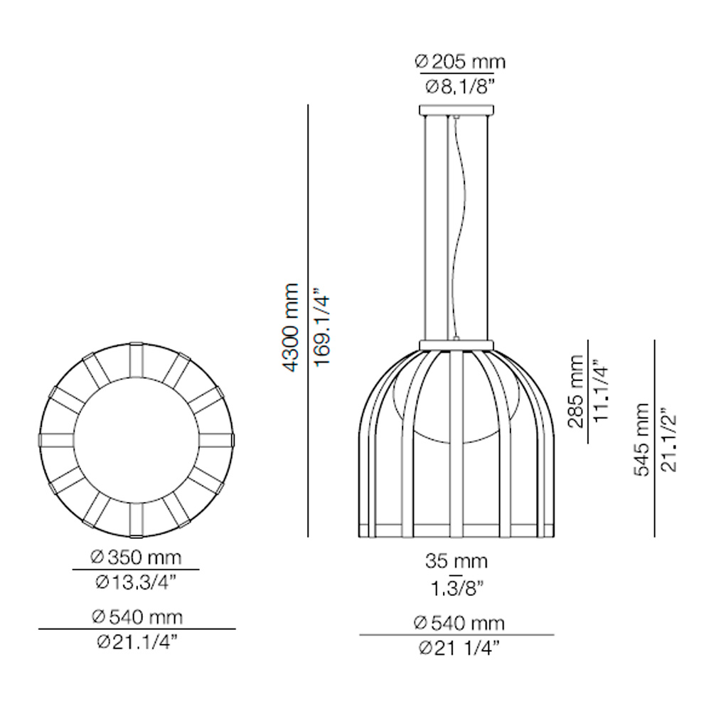 Estiluz Bols T-4024X – Lámpara suspensión — imagen 8