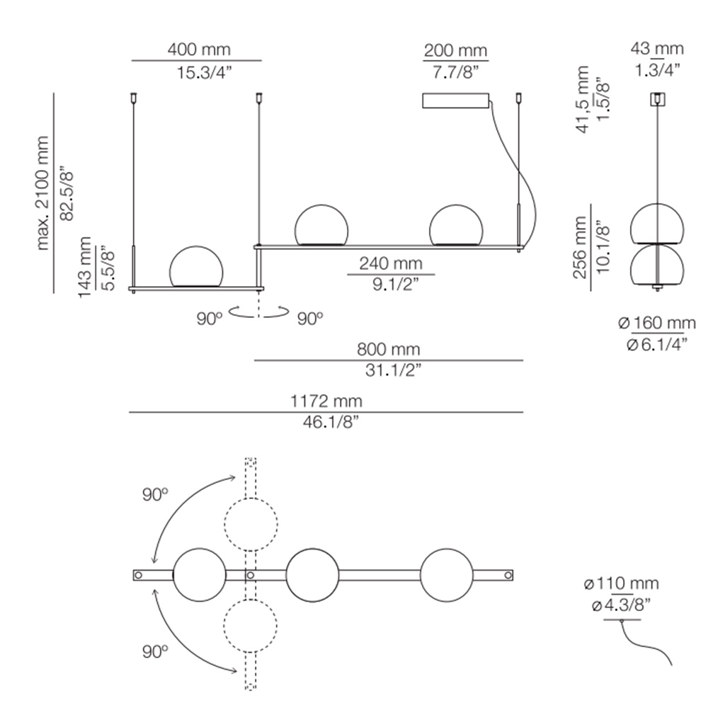 Estiluz Circ T-3716 – Lámpara suspensión — imagen 7