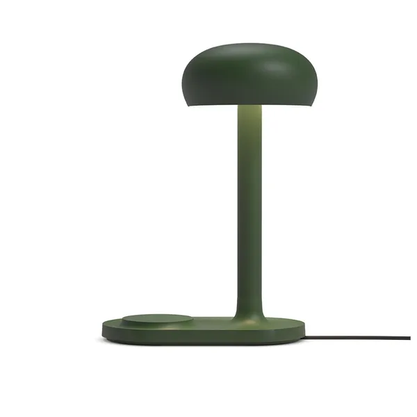 Eva Solo Emendo Lámpara de Mesa Con Cargador Inalámbrico QI Verde Esmeralda