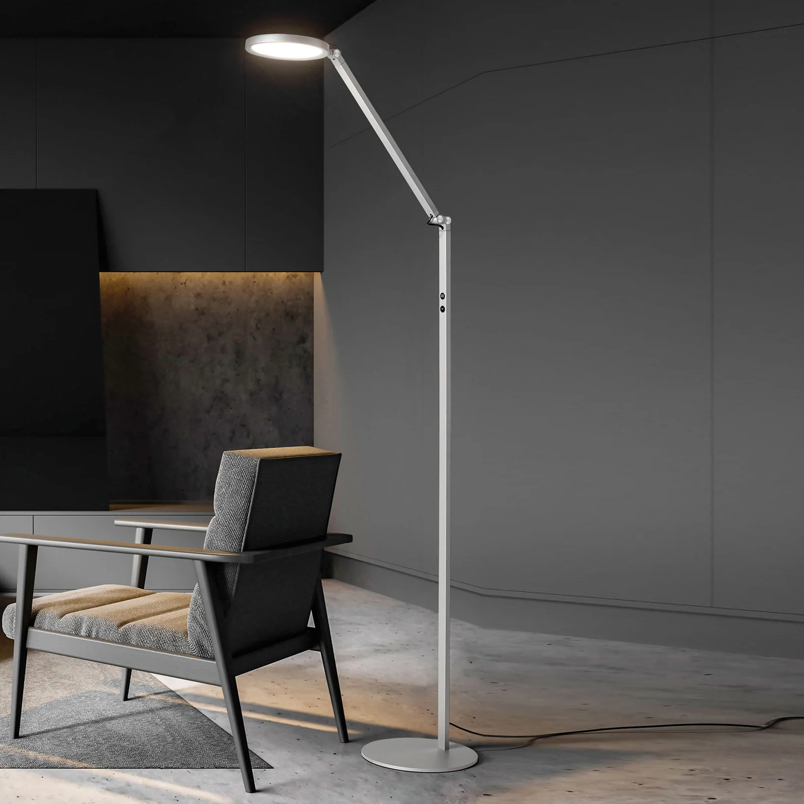 Fabas Luce Regina , 1 luz – Lámpara de pie led