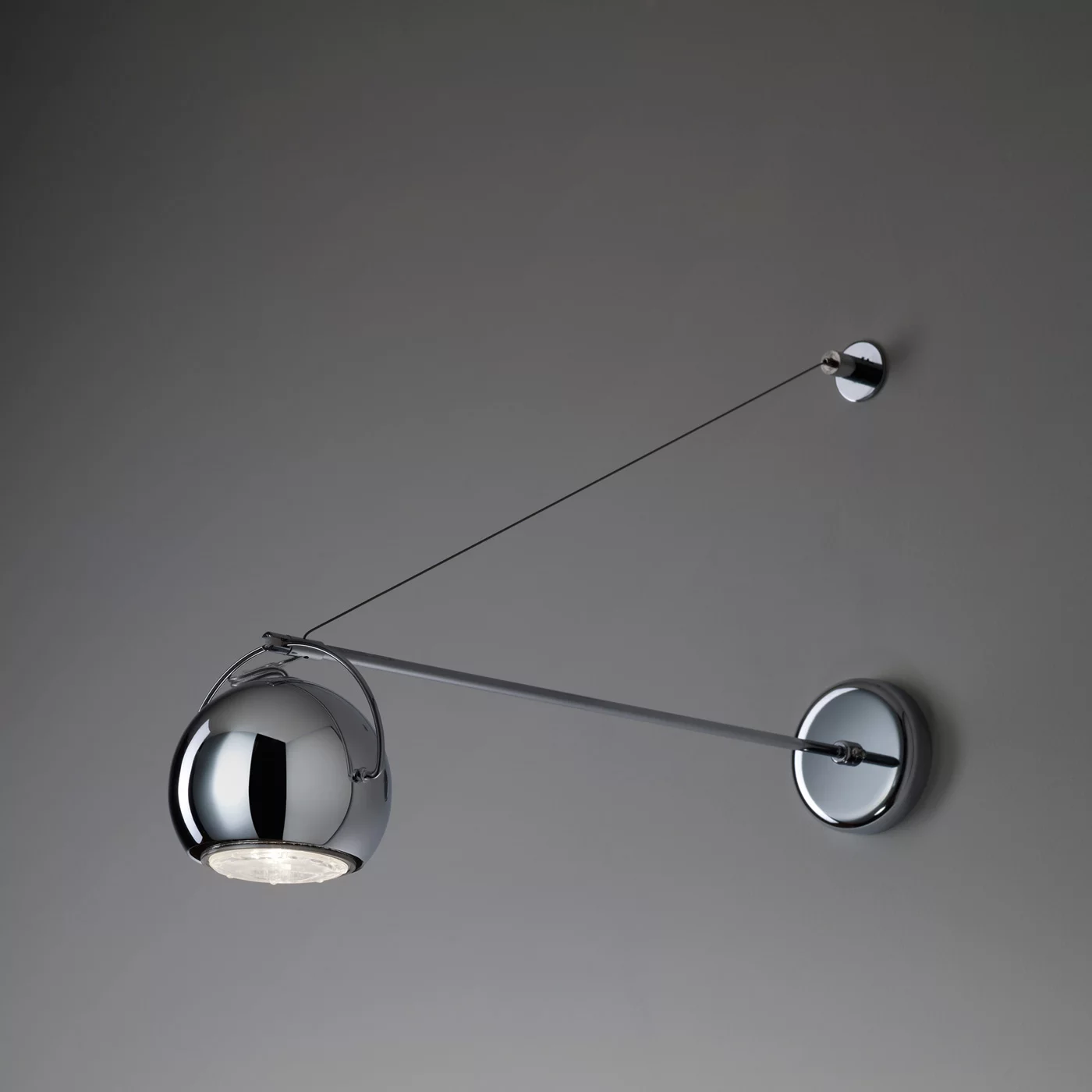Fabbian Beluga Steel – Lámpara de pared — imagen 5