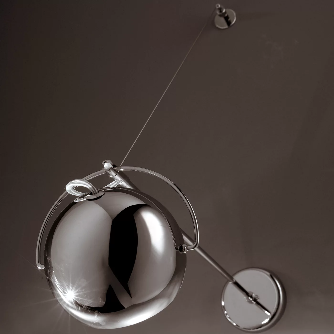 Fabbian Beluga Steel – Lámpara de pared — imagen 6