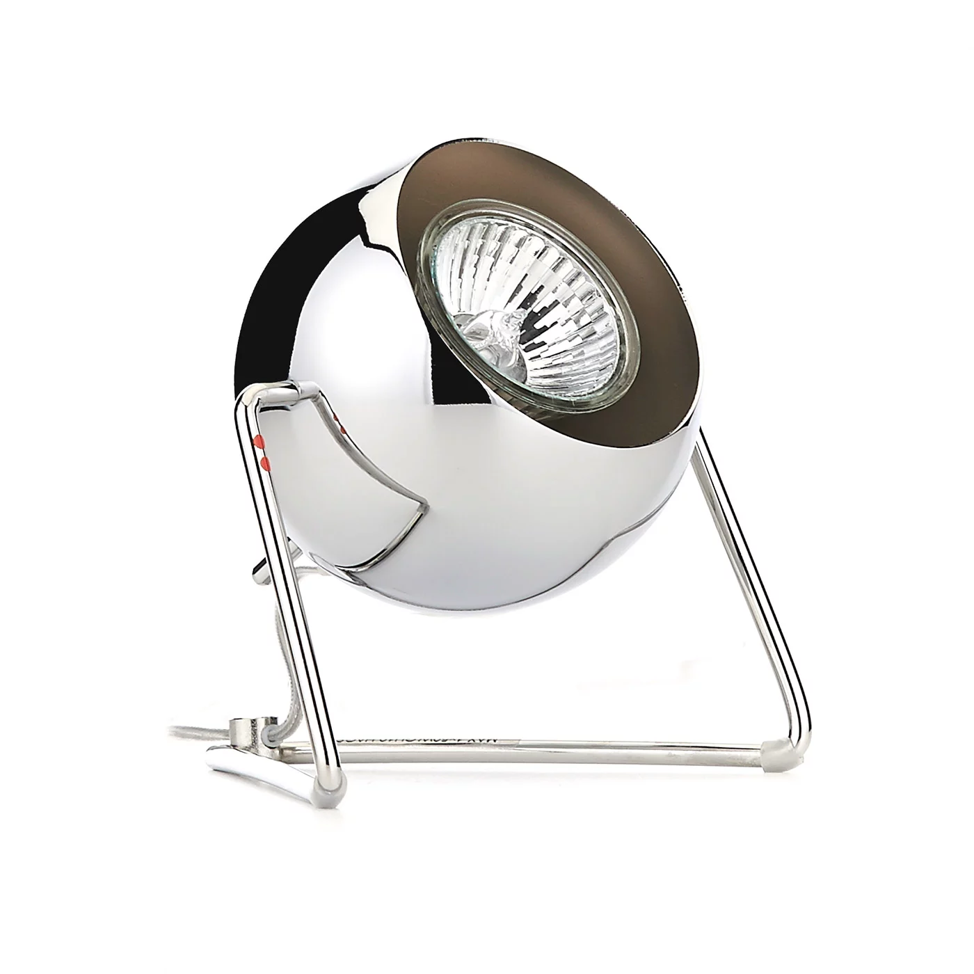 Fabbian Beluga Steel, acero inoxidable pulido – Lámpara de sobremesa — imagen 3