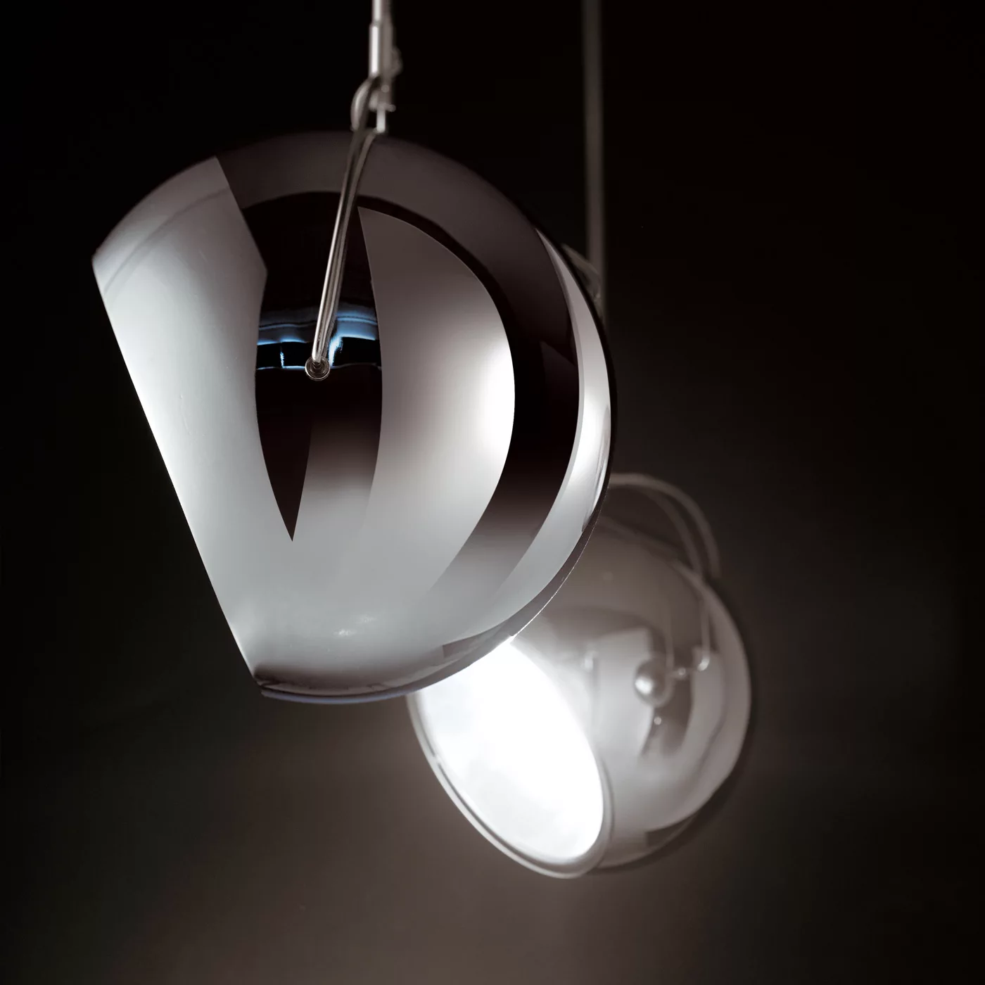Fabbian Beluga Steel – Lámpara de suspensión — imagen 3