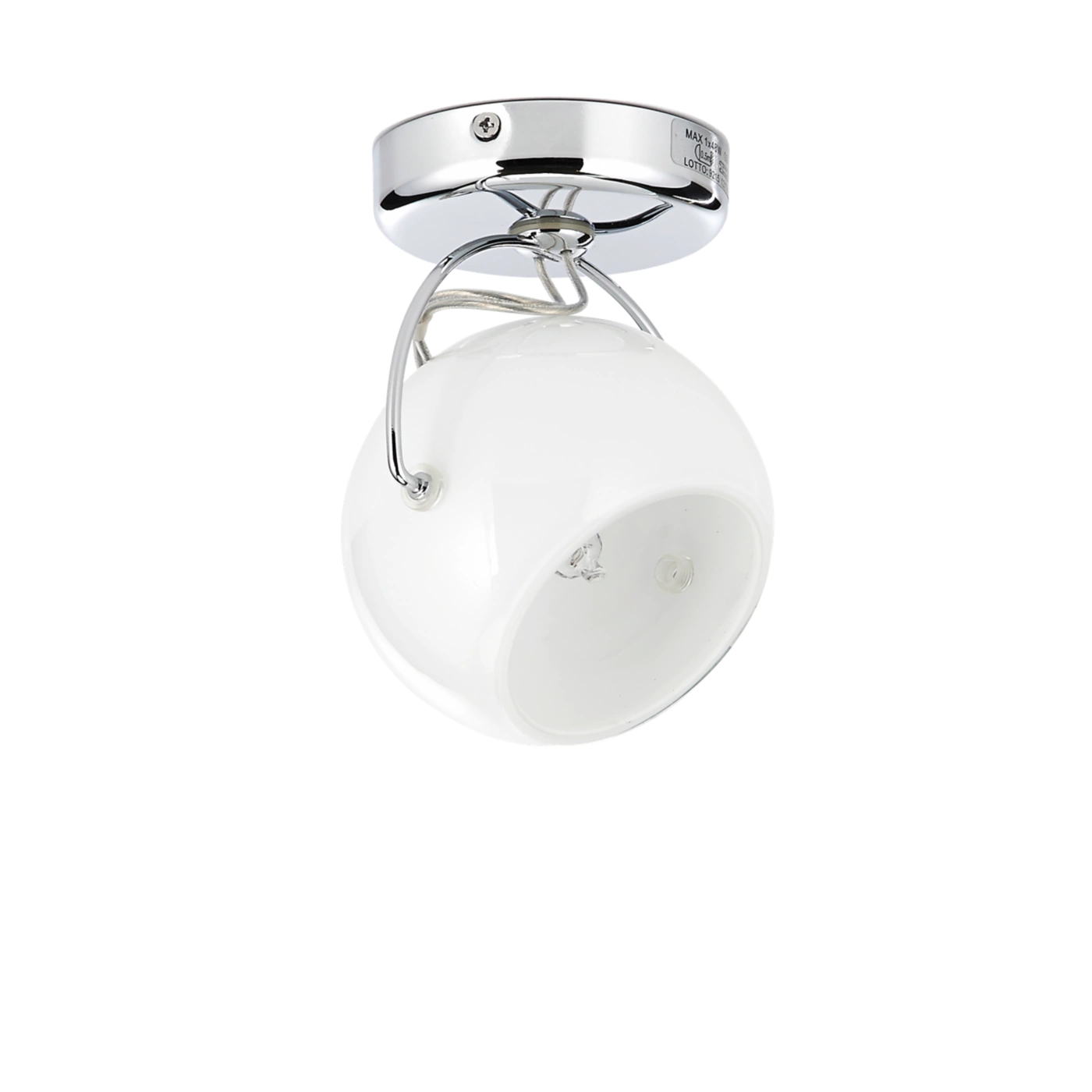 Fabbian Beluga White, lámpara de techo y pared