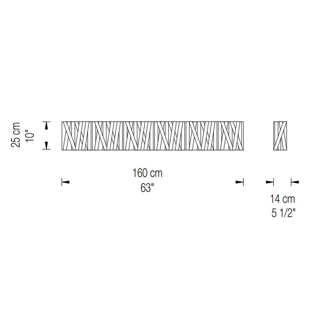Fambuena rectangular Dress 160 – Aplique pared — imagen 8