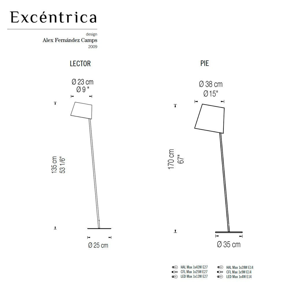 Fambuena salon Excéntrica – Lámpara pie — imagen 8